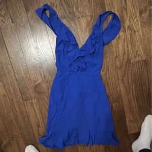 Revolve Superdown blue dress. Size 0. Only worn once!